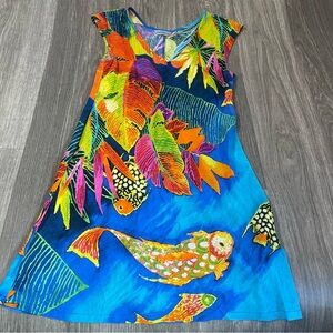Jams World Tropical Fish Print Hawaiian Dress